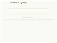 Tablet Screenshot of amsterdamoogzorg.nl